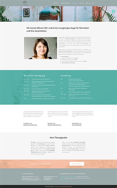 medfit Webdesign - Full-Service-Webagentur aus München für Webdesign, Suchmaschinenoptimierung (SEO) und Online Marketing - Kundenprojekt Praxis für Psychotherapie Elitza Tchipeva Screenshot 3